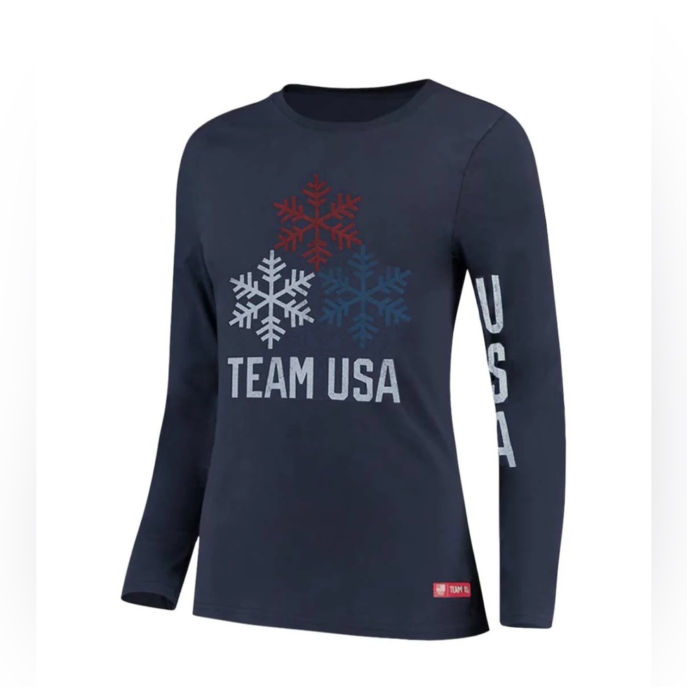 Team USA Olympics Navy Long Sleeve Shirt - Licensed & Authentic - New with Tags